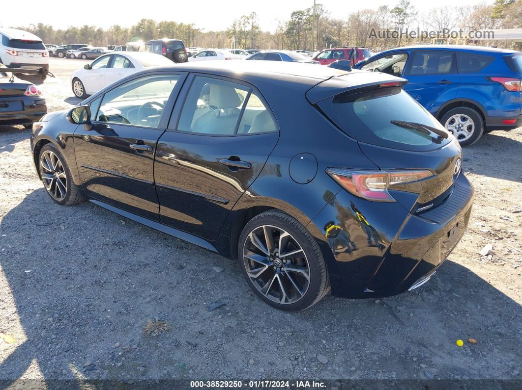 2019 Toyota Corolla Xse Black vin: JTNK4RBE0K3000569