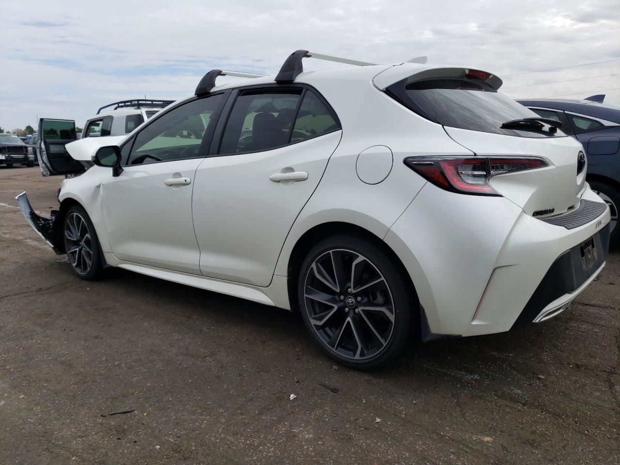 2019 Toyota Corolla Se White vin: JTNK4RBE0K3051294