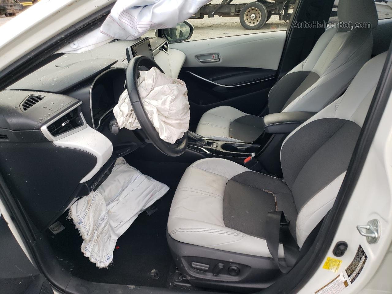 2019 Toyota Corolla Se White vin: JTNK4RBE1K3004727