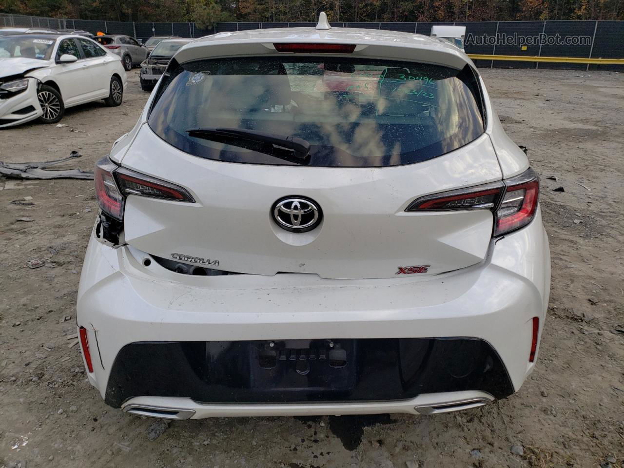 2019 Toyota Corolla Se Белый vin: JTNK4RBE1K3004727