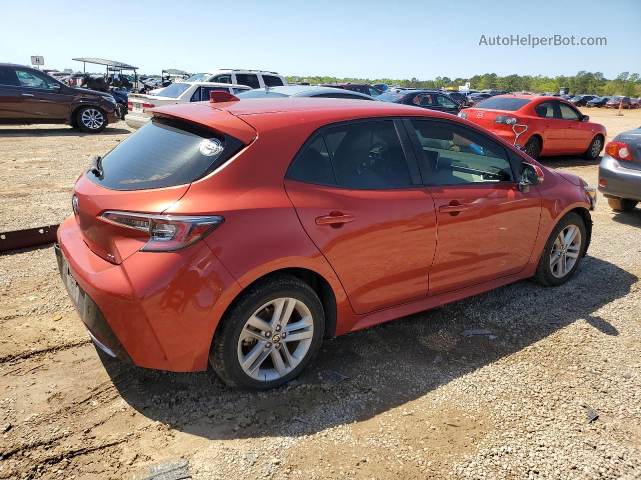 2019 Toyota Corolla Se Red vin: JTNK4RBE1K3010298