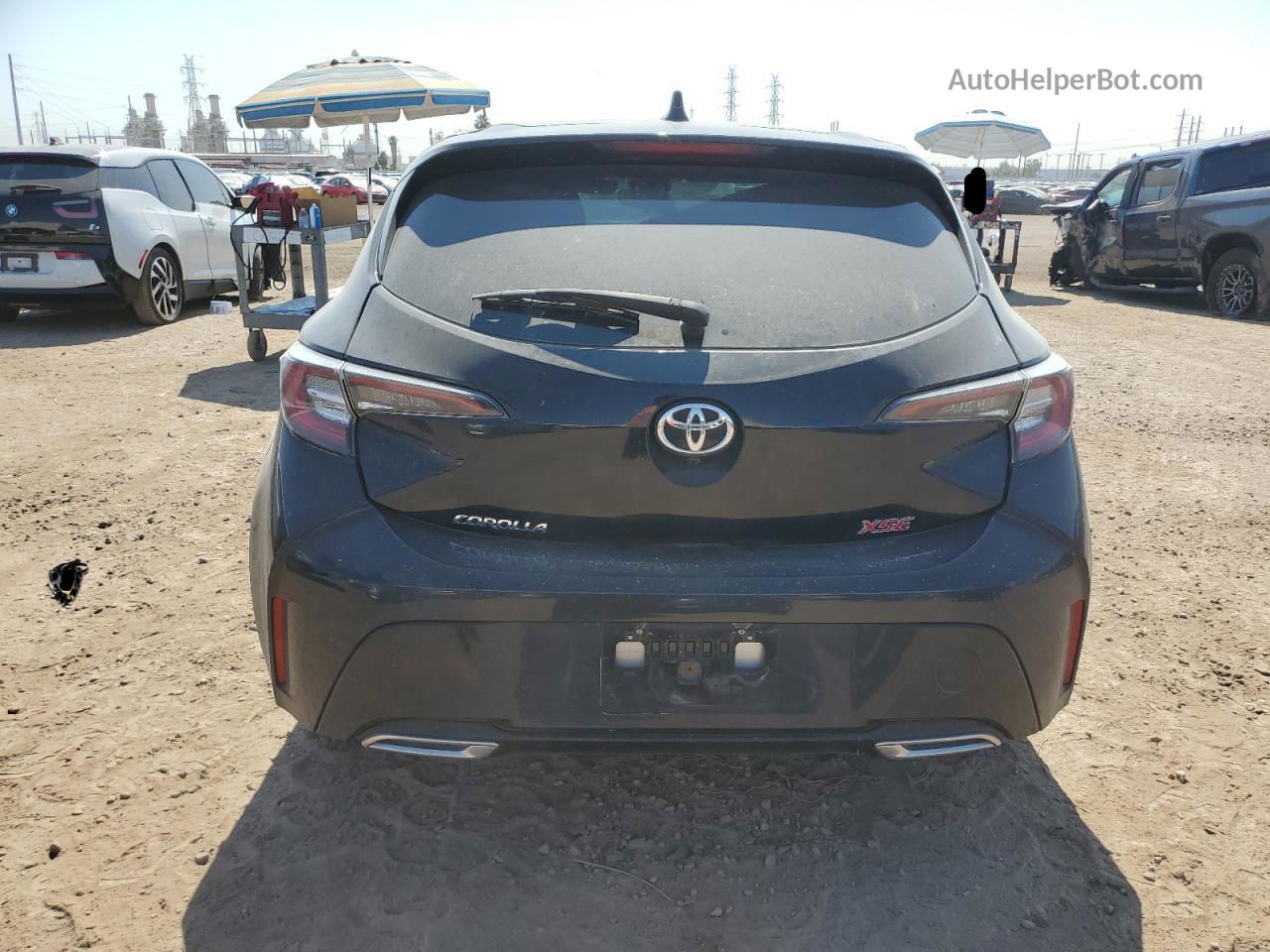 2019 Toyota Corolla Se Black vin: JTNK4RBE1K3043401