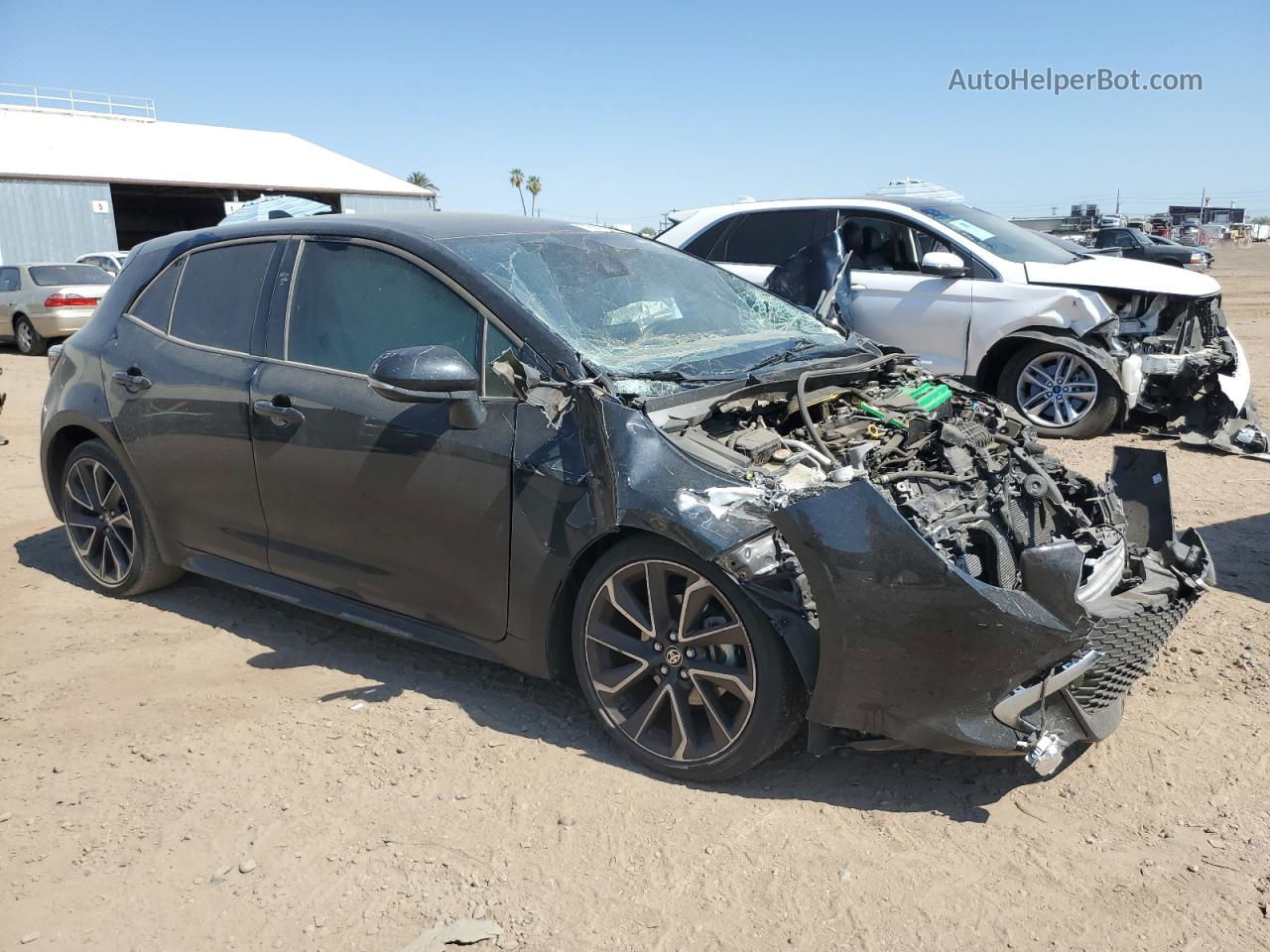 2019 Toyota Corolla Se Black vin: JTNK4RBE1K3043401