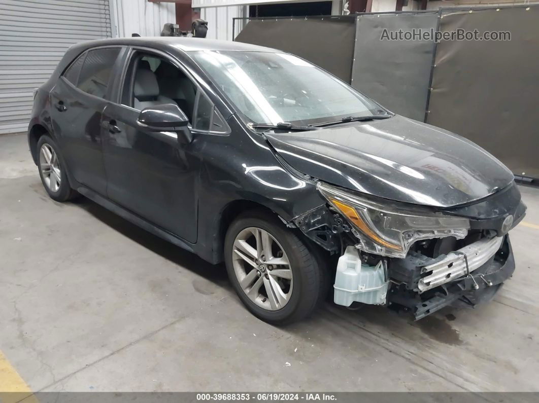 2019 Toyota Corolla Se Black vin: JTNK4RBE1K3044127