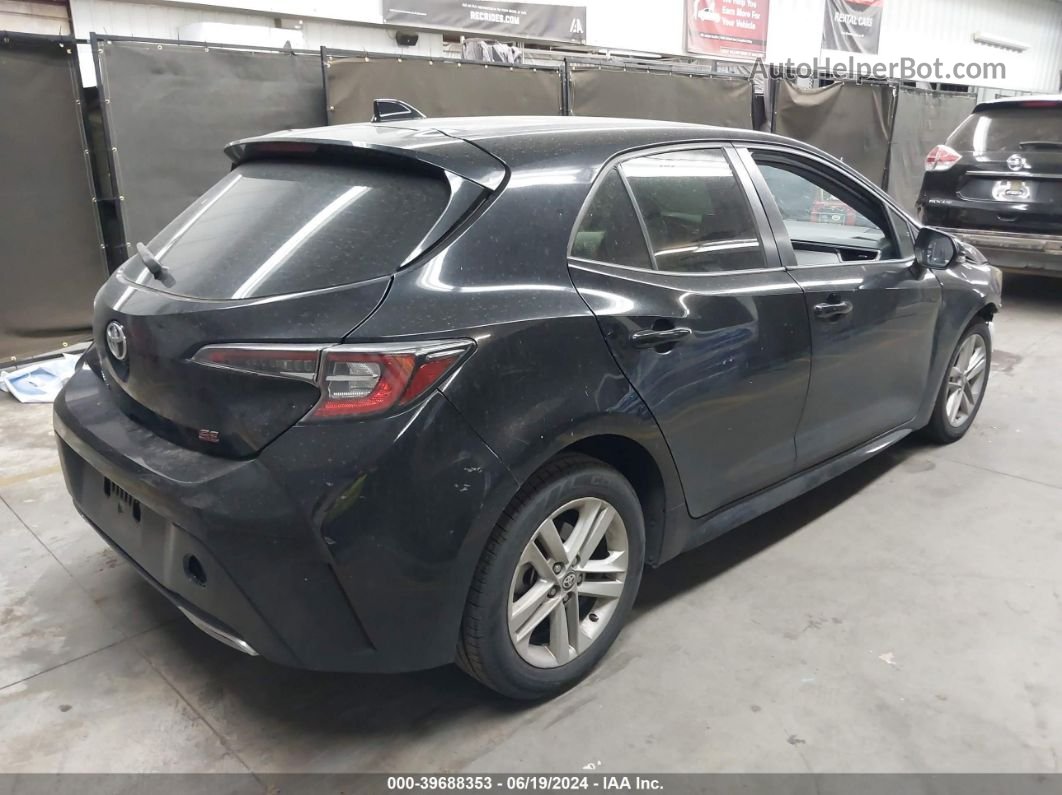 2019 Toyota Corolla Se Black vin: JTNK4RBE1K3044127