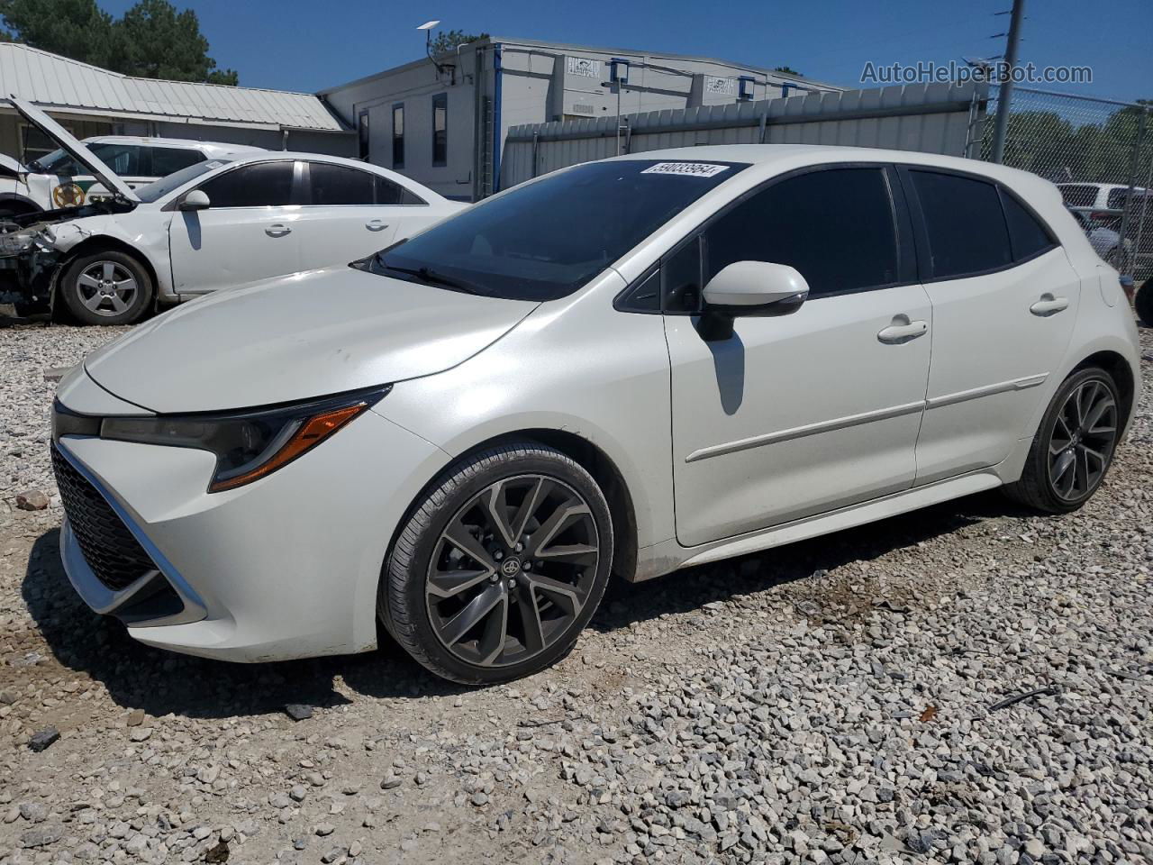 2019 Toyota Corolla Se White vin: JTNK4RBE1K3071571