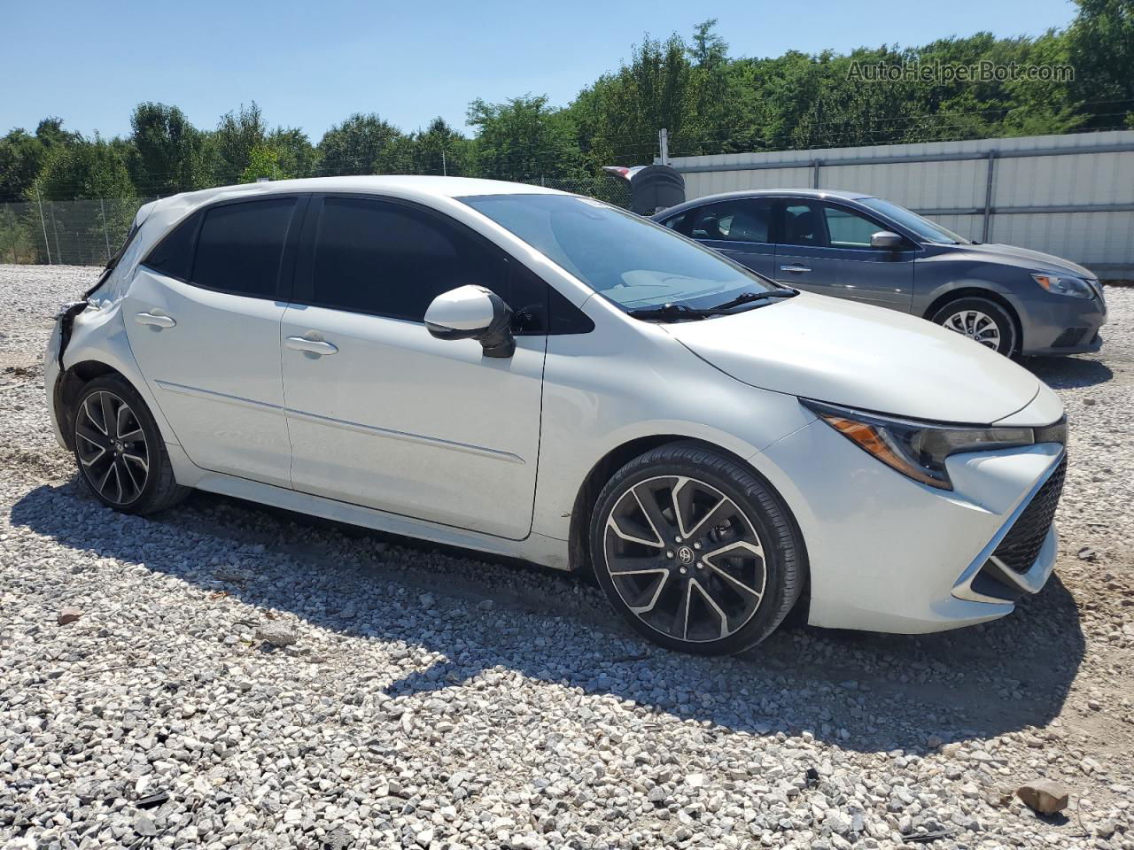 2019 Toyota Corolla Se White vin: JTNK4RBE1K3071571