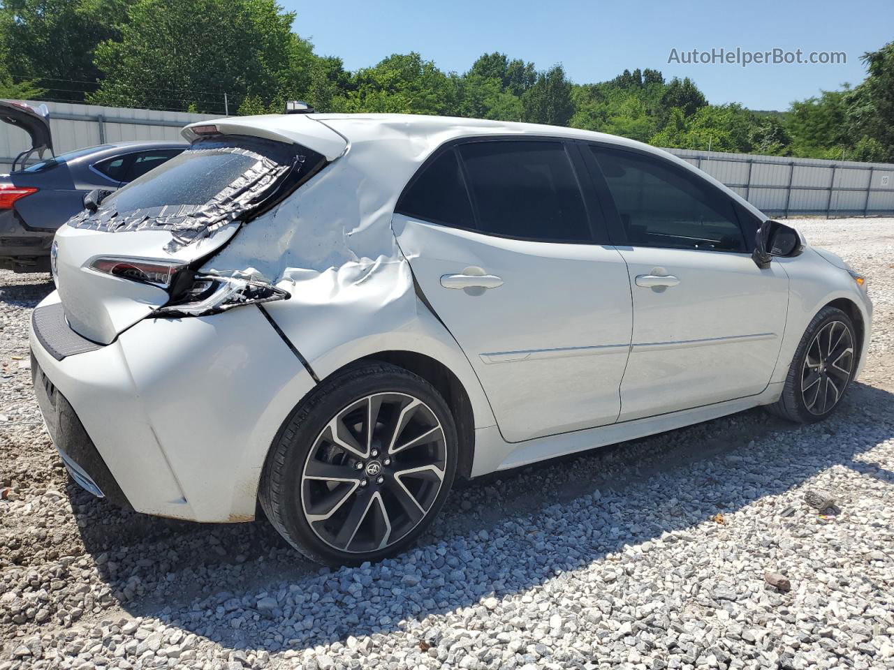 2019 Toyota Corolla Se White vin: JTNK4RBE1K3071571