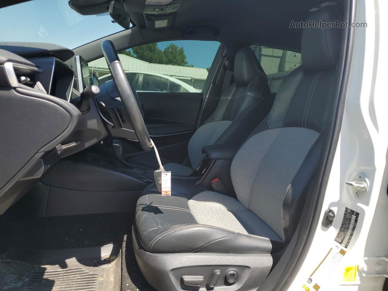 2019 Toyota Corolla Se White vin: JTNK4RBE1K3071571