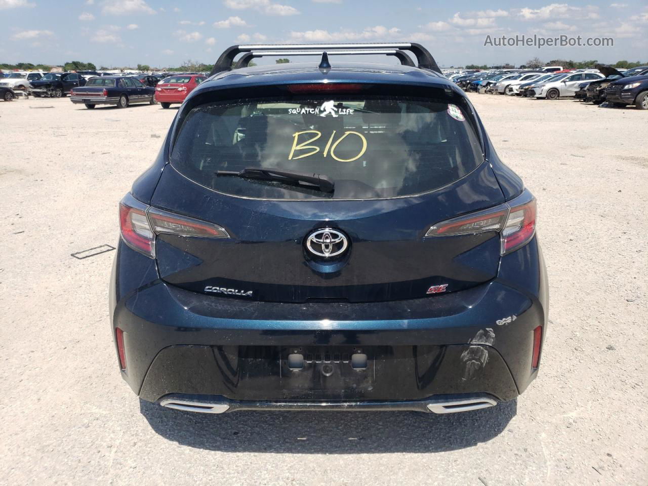 2019 Toyota Corolla Se Blue vin: JTNK4RBE2K3054441