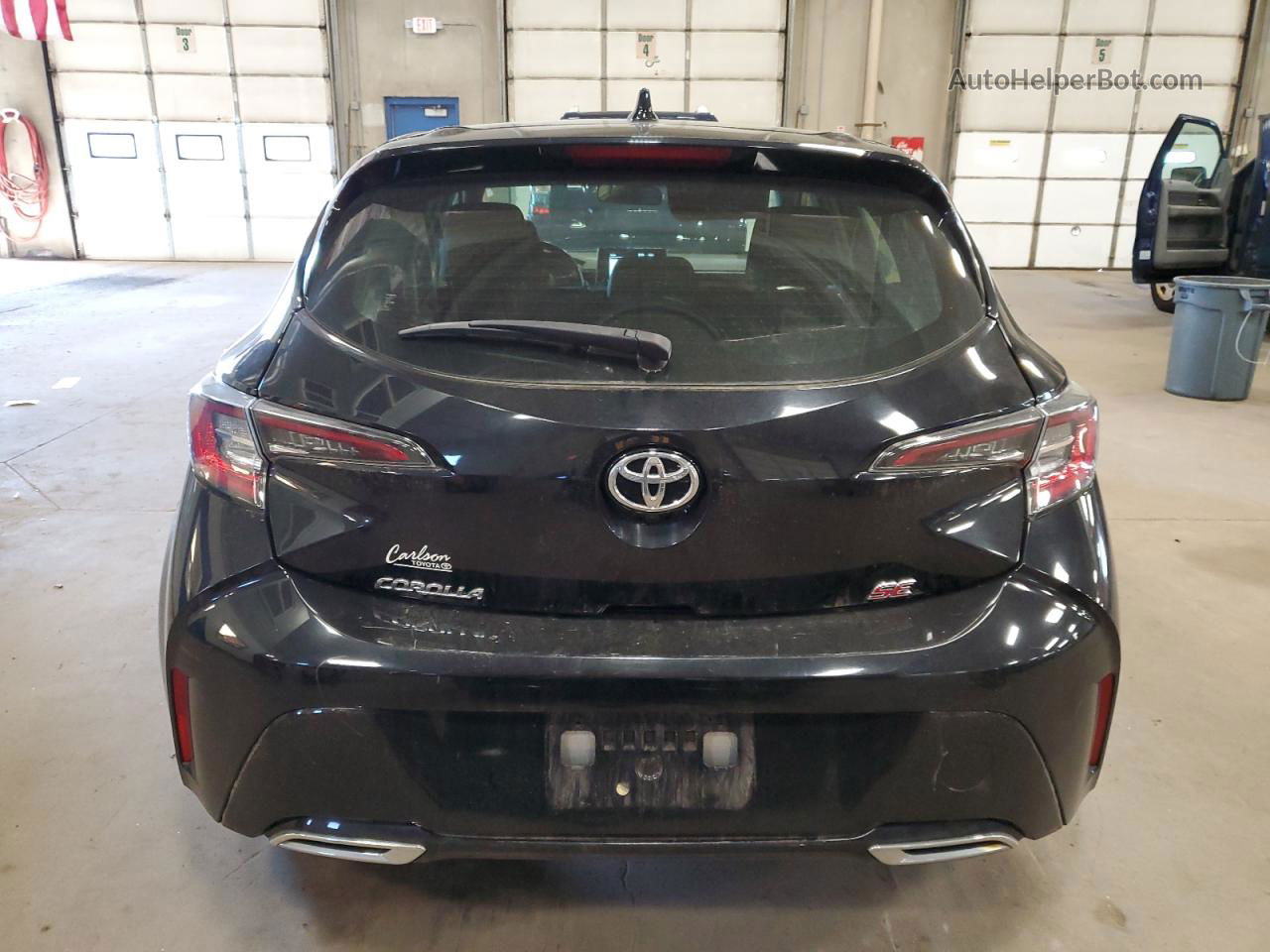 2019 Toyota Corolla Se Black vin: JTNK4RBE2K3056805