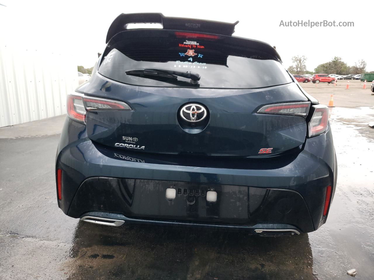 2019 Toyota Corolla Se Синий vin: JTNK4RBE2K3056920