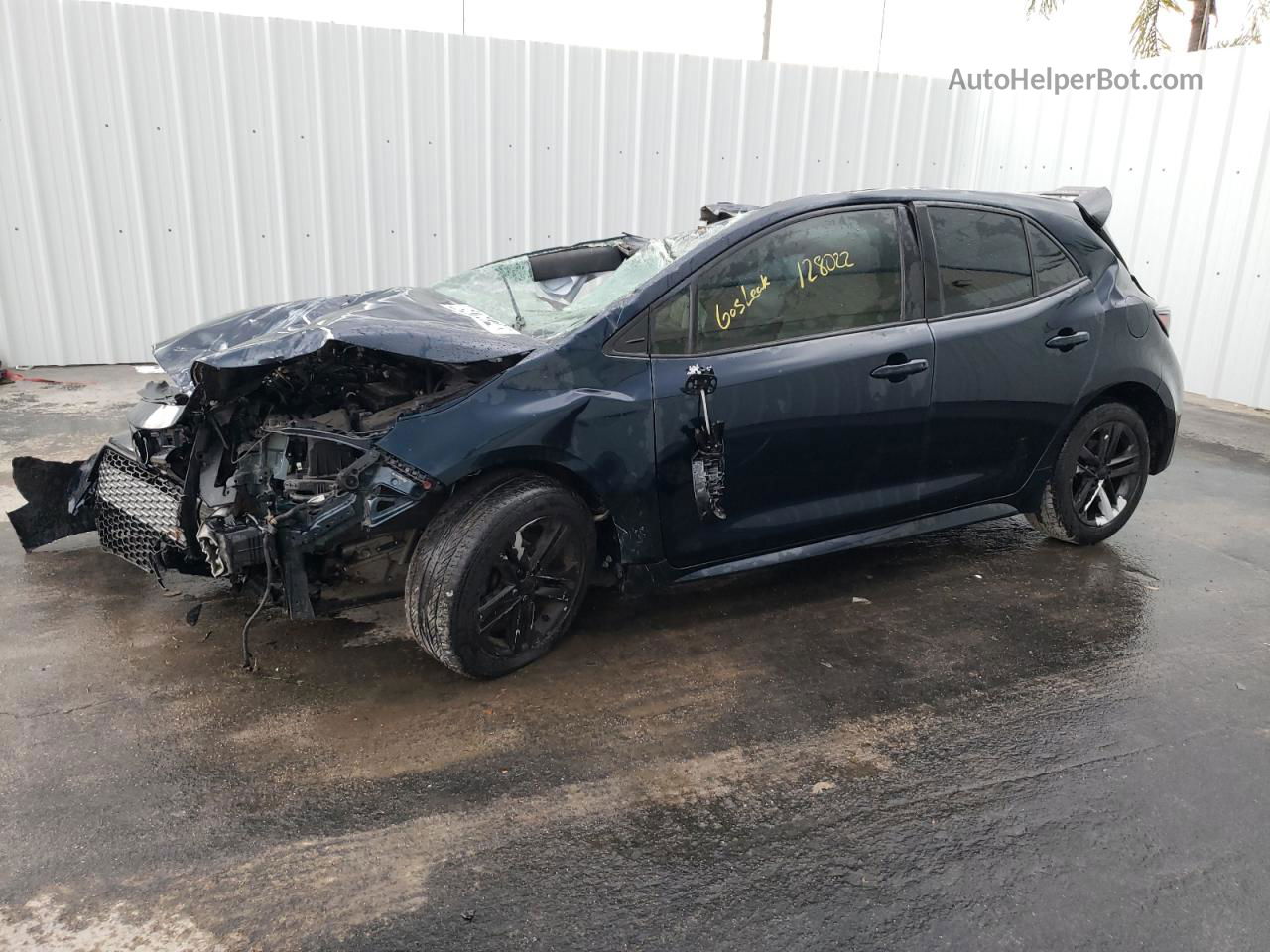 2019 Toyota Corolla Se Blue vin: JTNK4RBE2K3056920