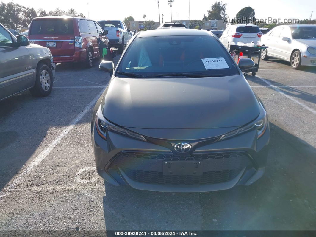 2019 Toyota Corolla Se Gray vin: JTNK4RBE3K3033050