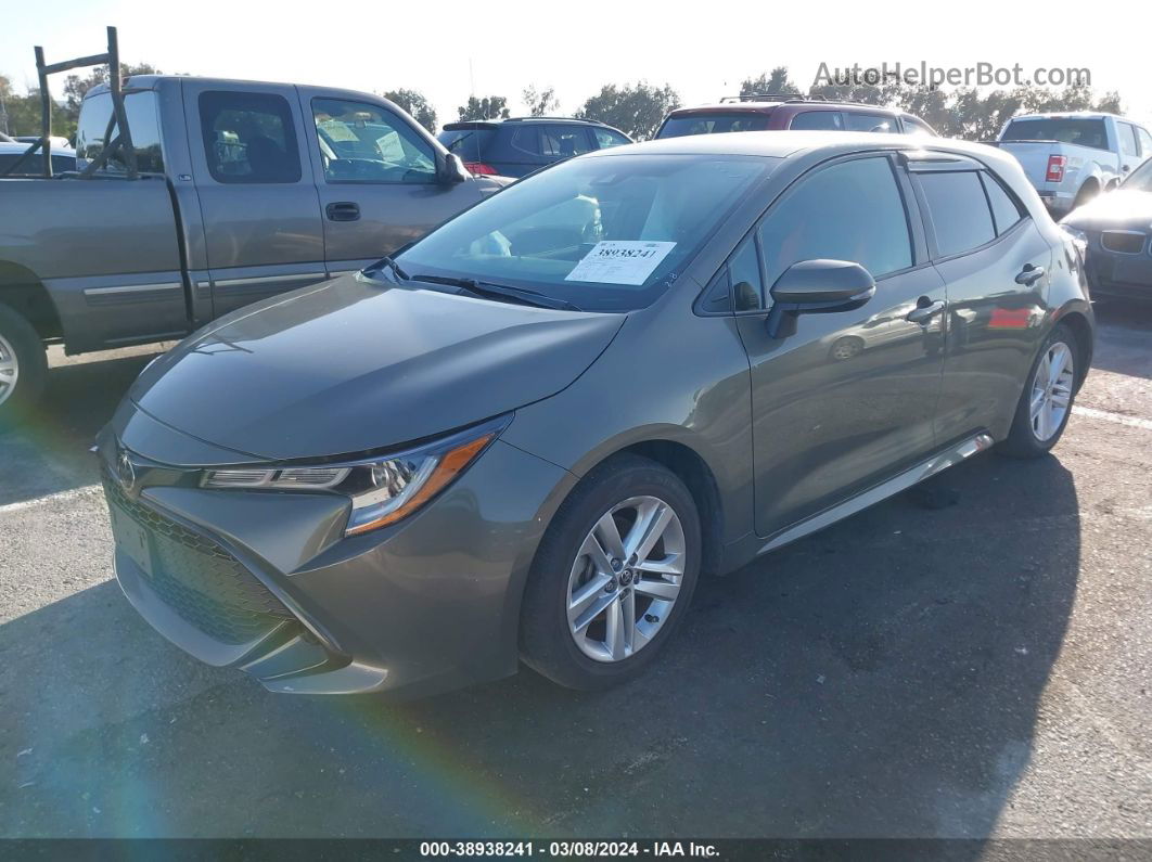 2019 Toyota Corolla Se Gray vin: JTNK4RBE3K3033050