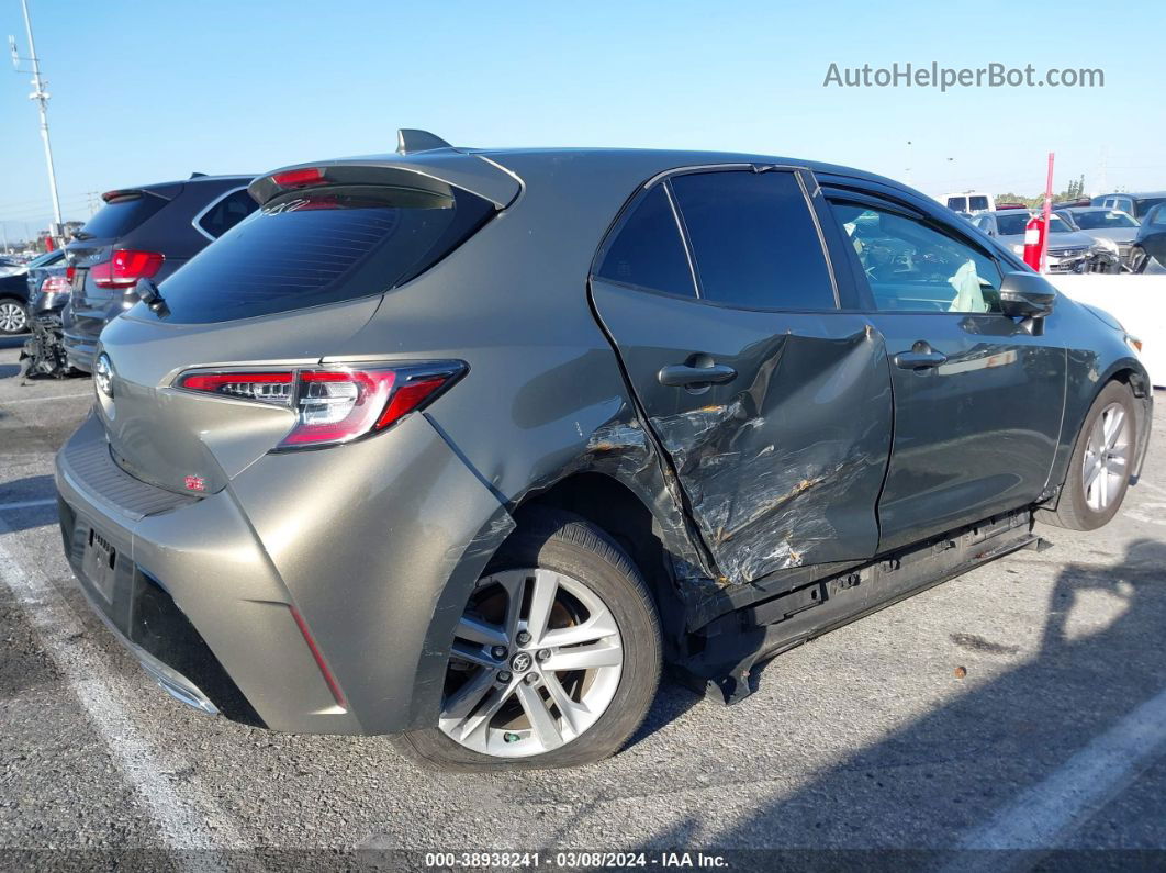 2019 Toyota Corolla Se Gray vin: JTNK4RBE3K3033050