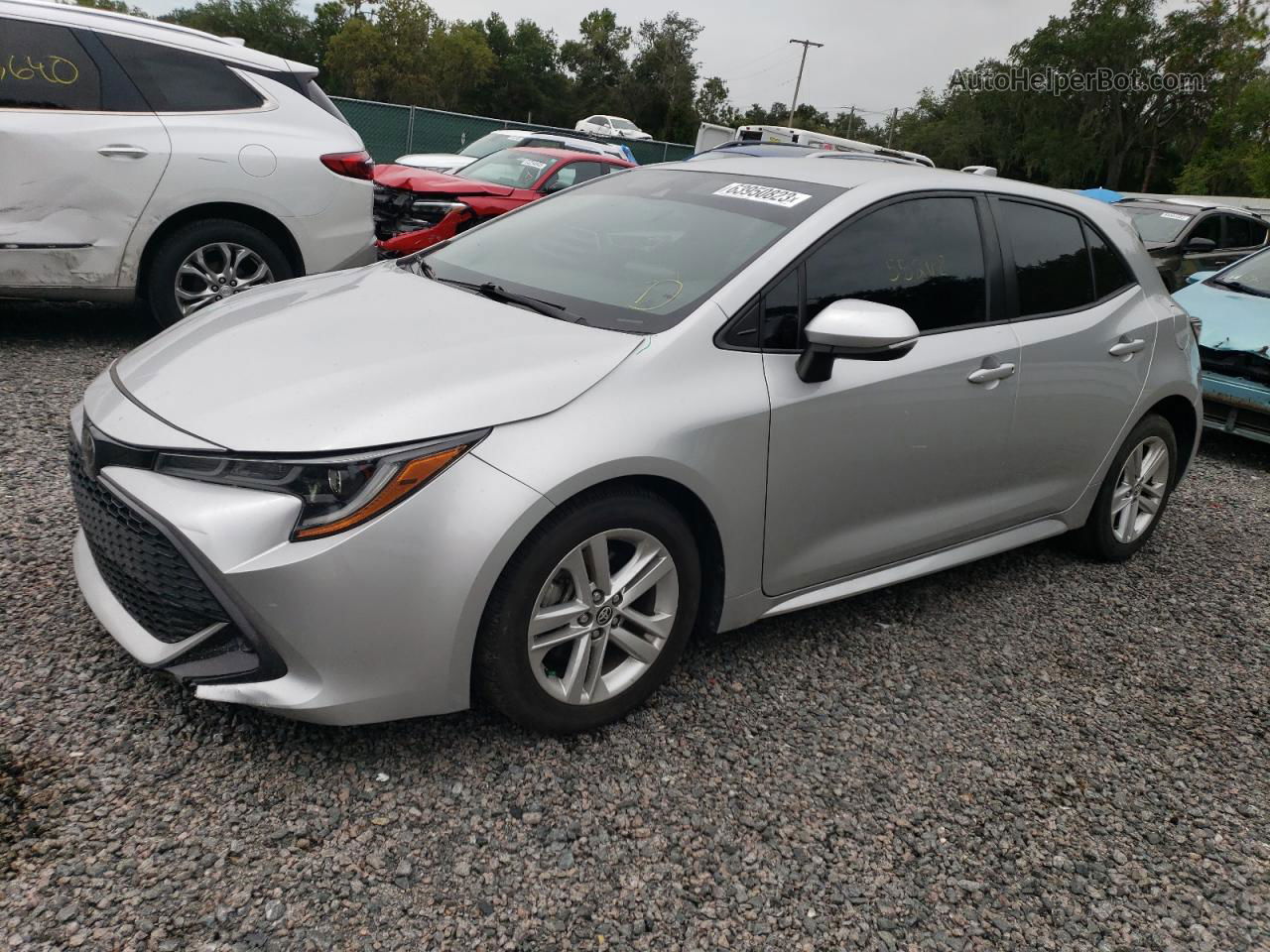 2019 Toyota Corolla Se Серебряный vin: JTNK4RBE3K3038264