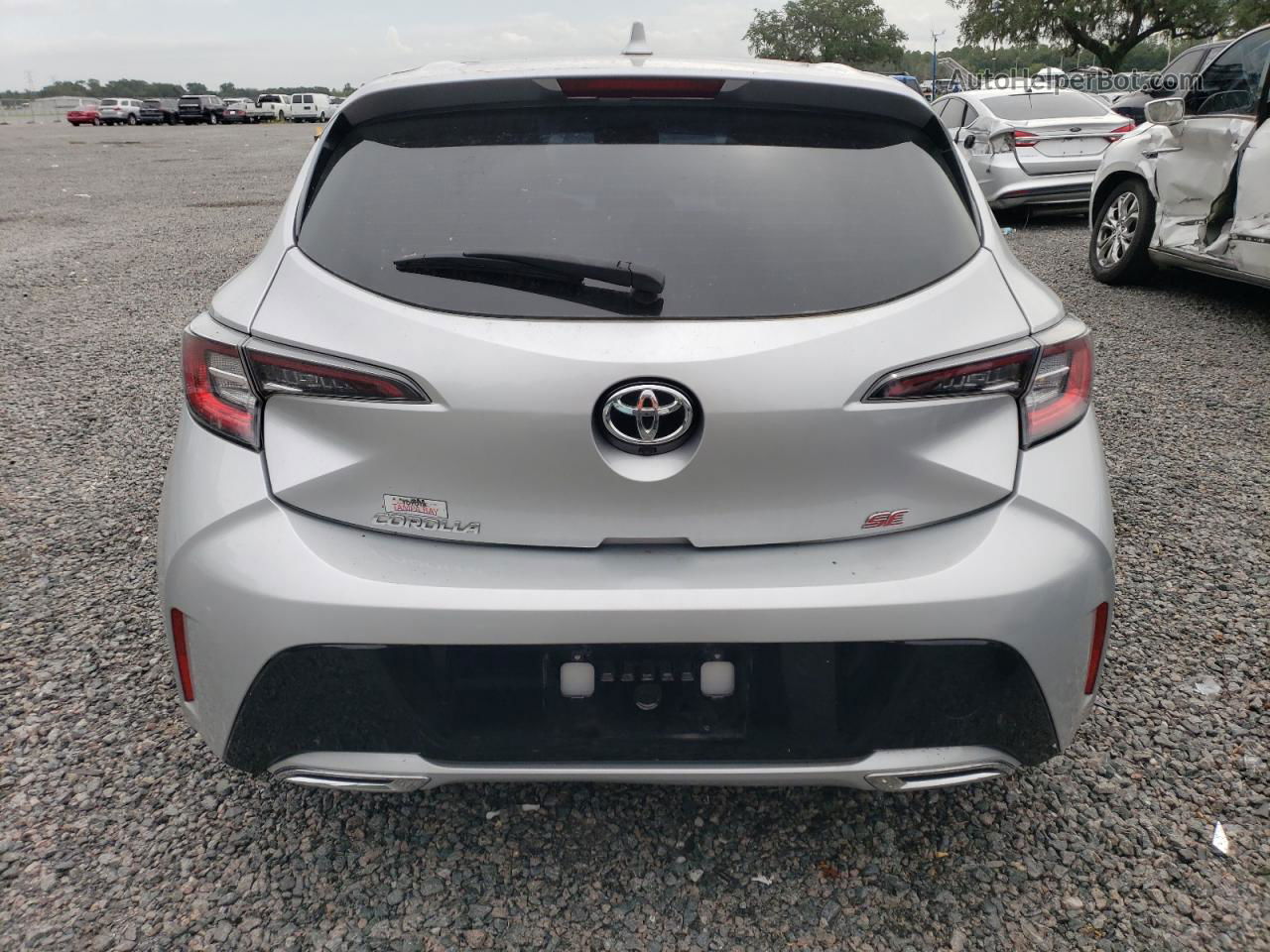 2019 Toyota Corolla Se Серебряный vin: JTNK4RBE3K3038264