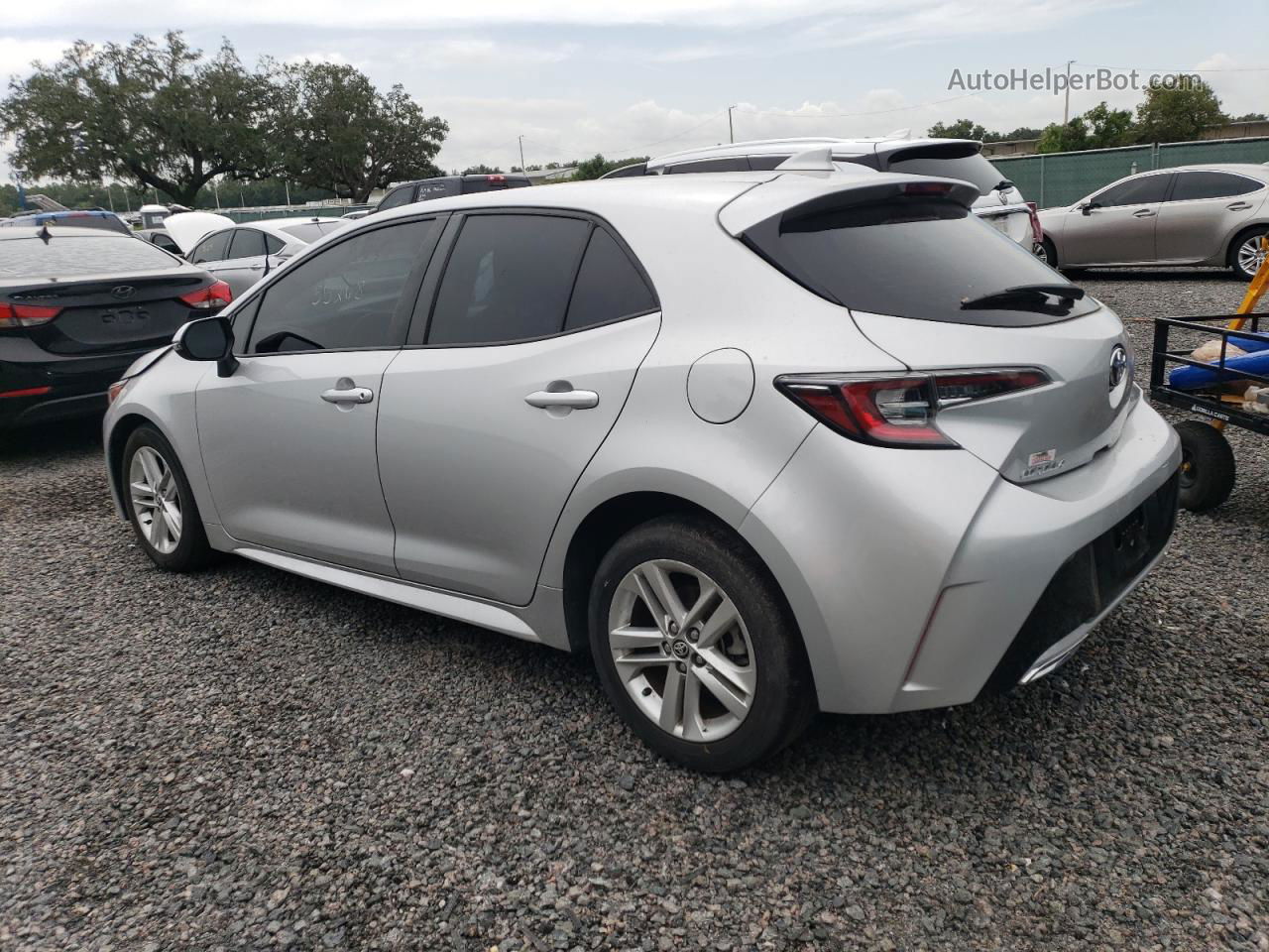 2019 Toyota Corolla Se Серебряный vin: JTNK4RBE3K3038264