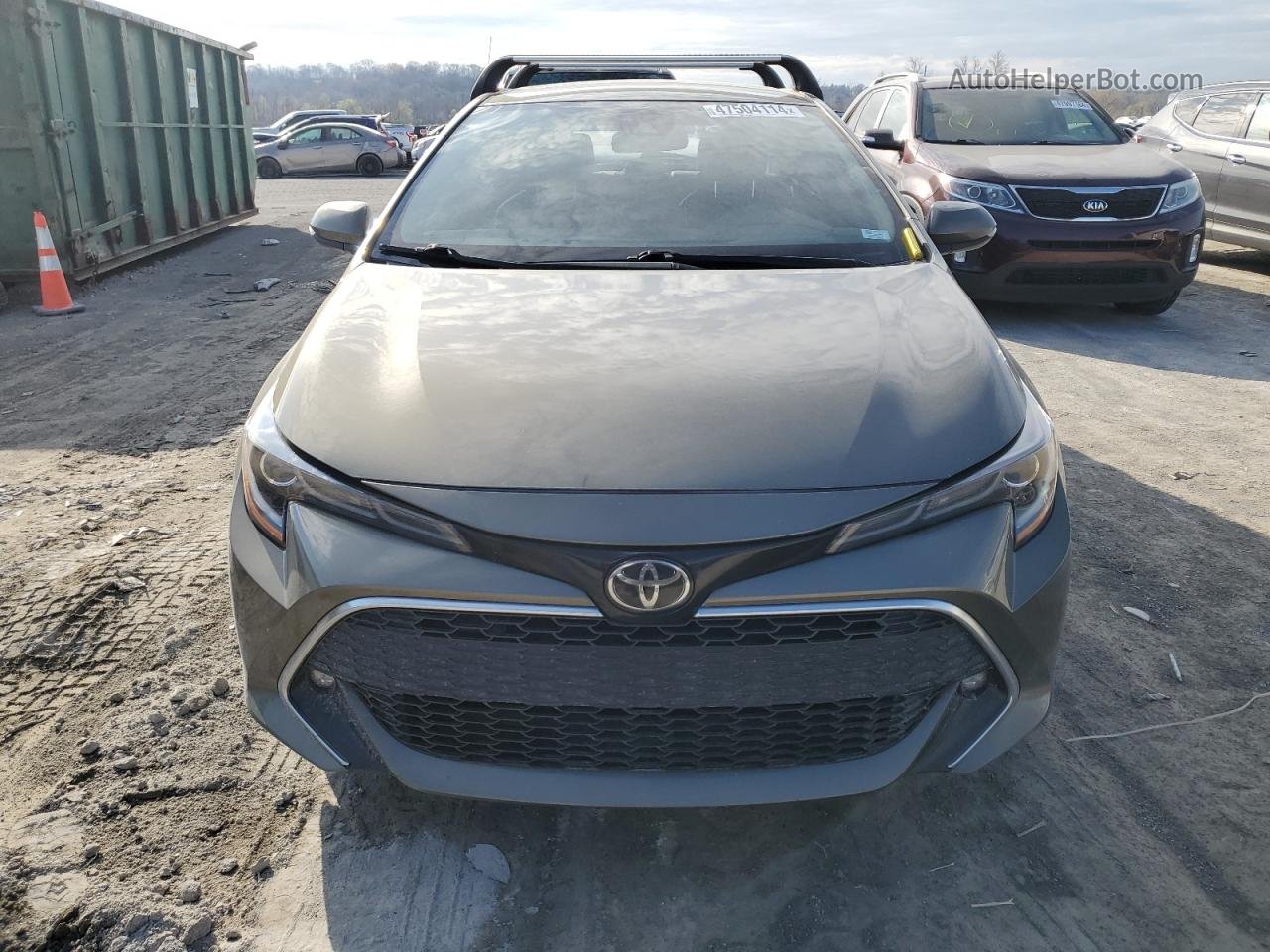 2019 Toyota Corolla Se Gray vin: JTNK4RBE3K3046123