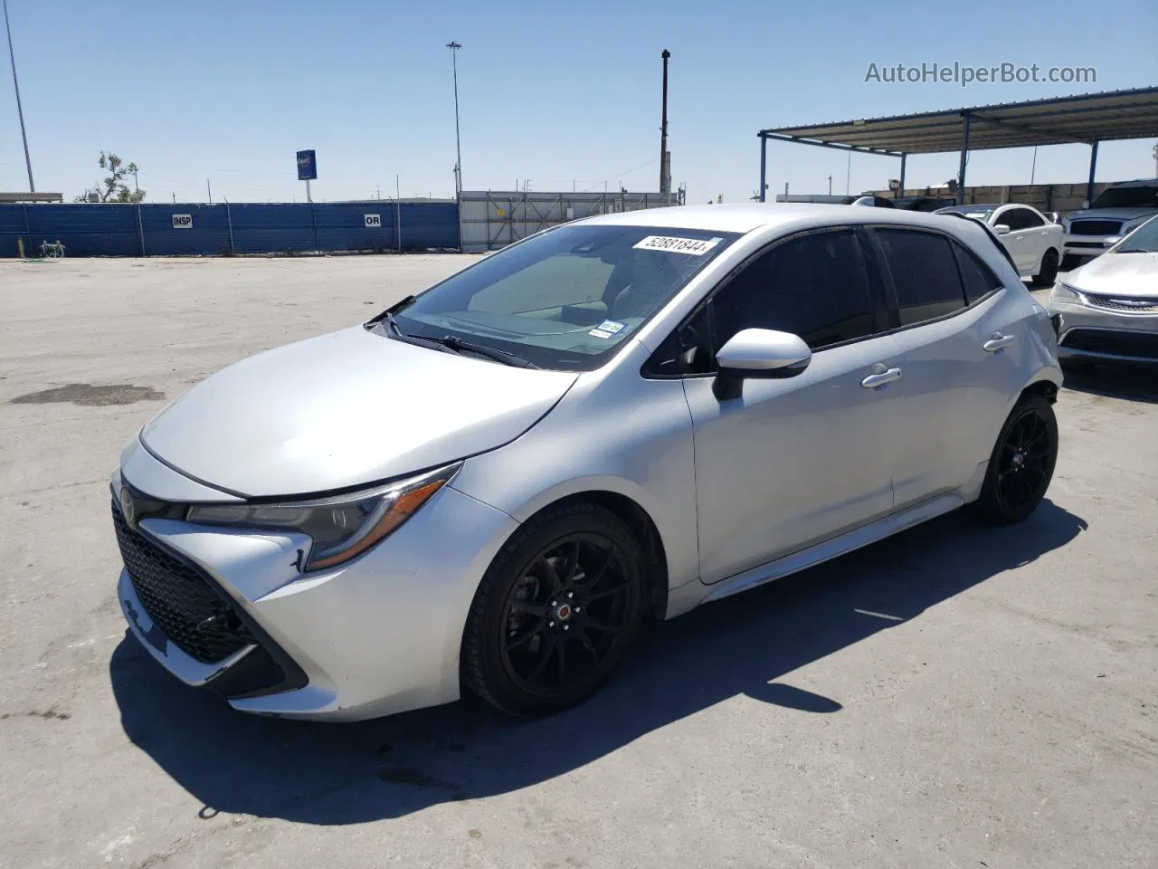 2019 Toyota Corolla Se Silver vin: JTNK4RBE4K3032991