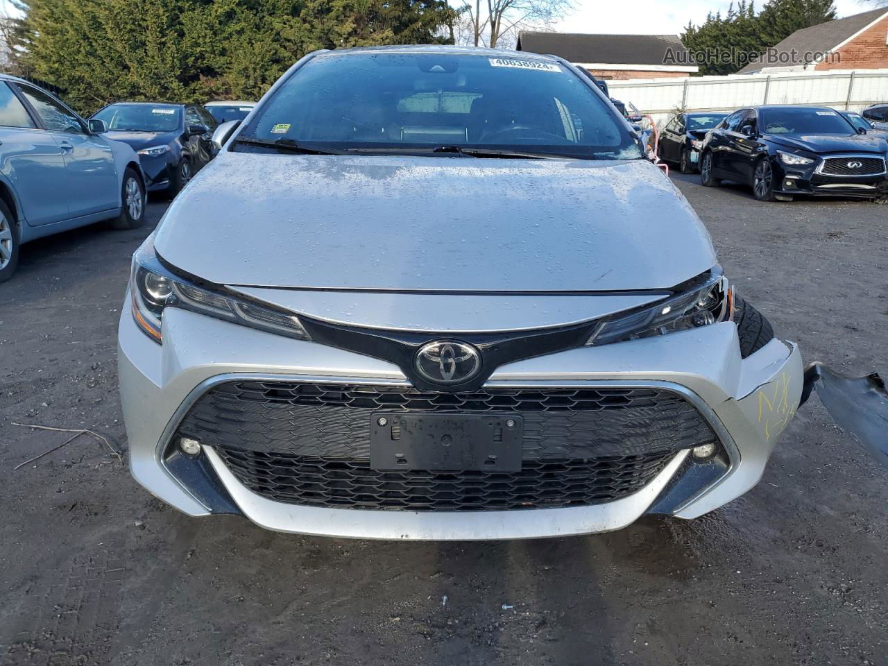 2019 Toyota Corolla Se Серебряный vin: JTNK4RBE4K3038077