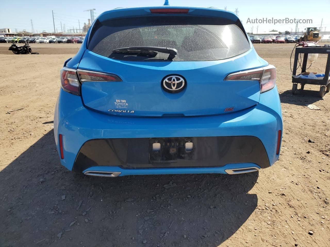 2019 Toyota Corolla Se Синий vin: JTNK4RBE4K3051248