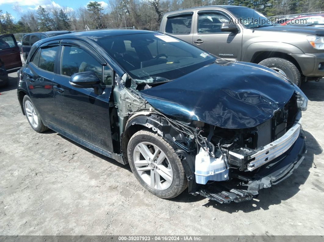 2019 Toyota Corolla Se Blue vin: JTNK4RBE4K3053999