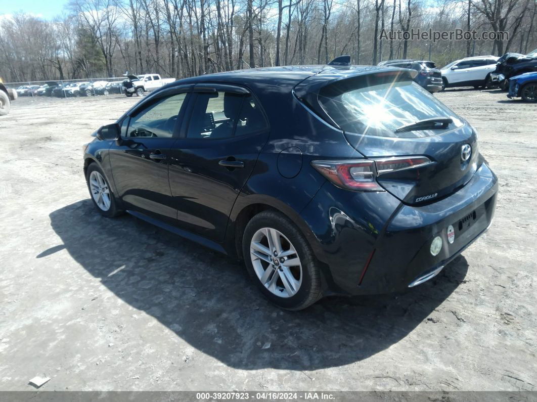 2019 Toyota Corolla Se Blue vin: JTNK4RBE4K3053999