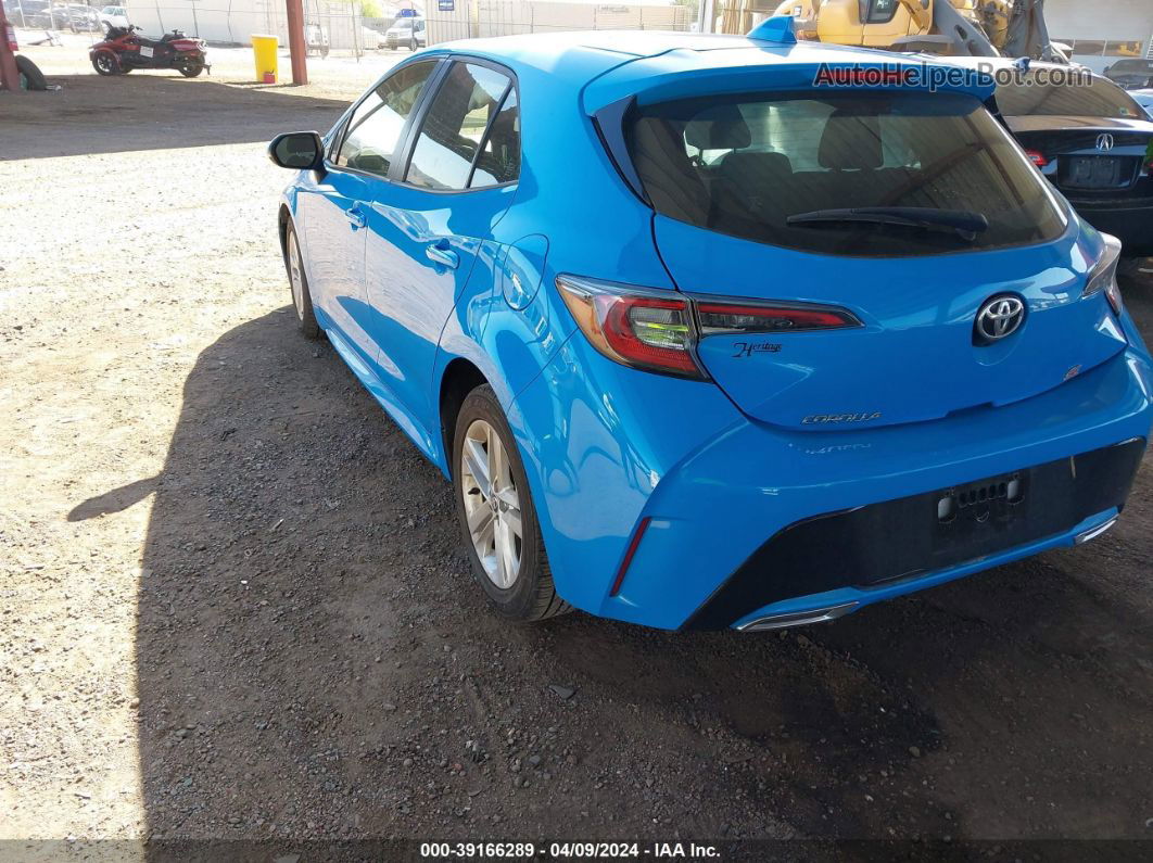 2019 Toyota Corolla Se Blue vin: JTNK4RBE4K3062685