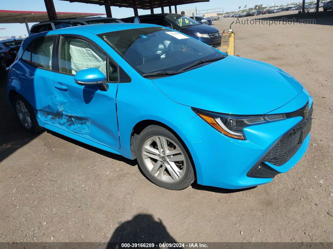 2019 Toyota Corolla Se Blue vin: JTNK4RBE4K3062685