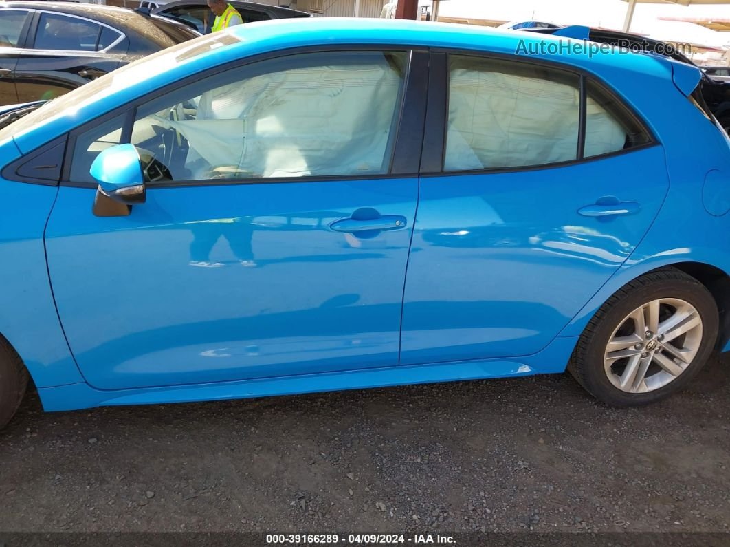 2019 Toyota Corolla Se Blue vin: JTNK4RBE4K3062685