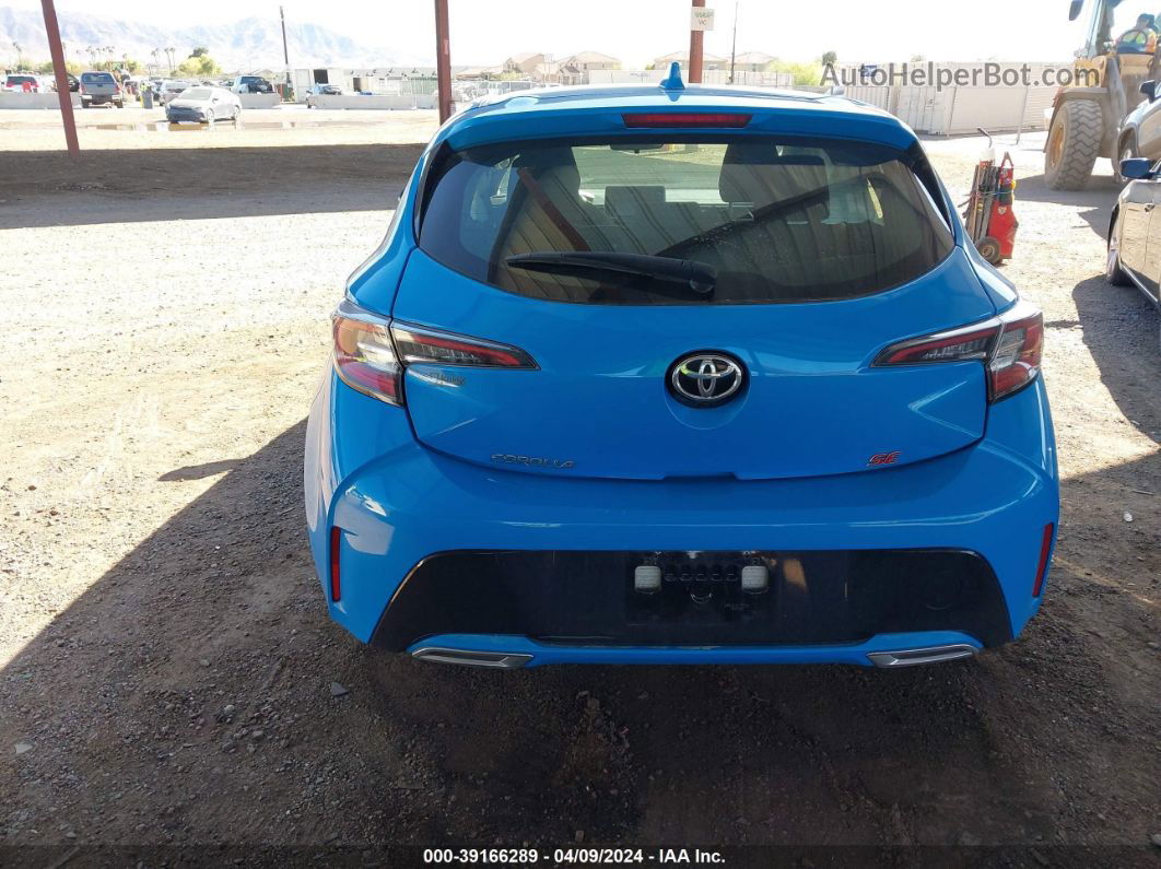 2019 Toyota Corolla Se Blue vin: JTNK4RBE4K3062685