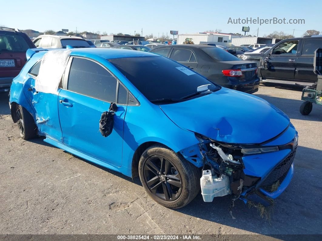 2019 Toyota Corolla Se Blue vin: JTNK4RBE5K3003886