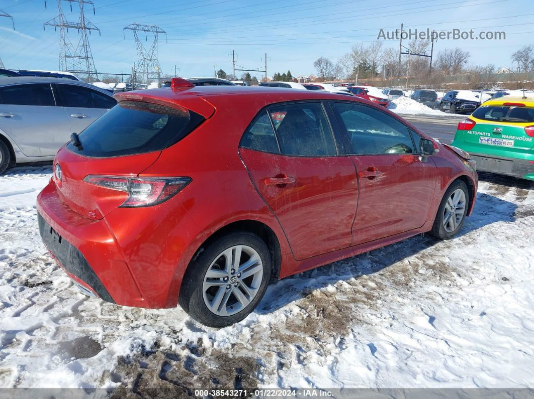 2019 Toyota Corolla Se Red vin: JTNK4RBE5K3023491