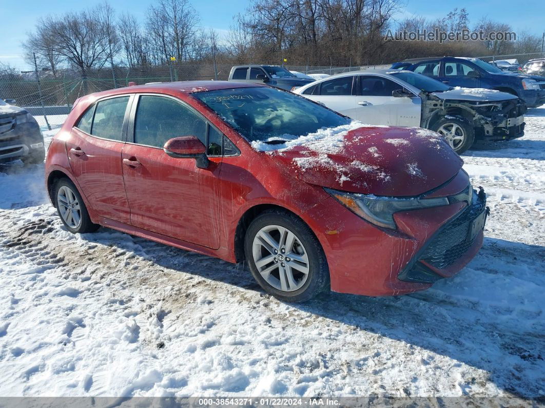 2019 Toyota Corolla Se Red vin: JTNK4RBE5K3023491