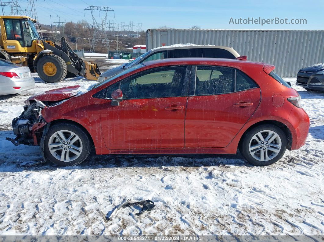 2019 Toyota Corolla Se Red vin: JTNK4RBE5K3023491