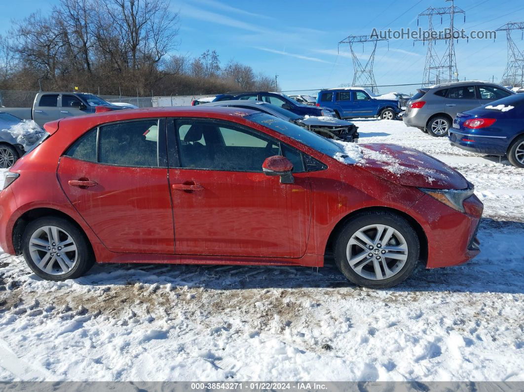 2019 Toyota Corolla Se Red vin: JTNK4RBE5K3023491