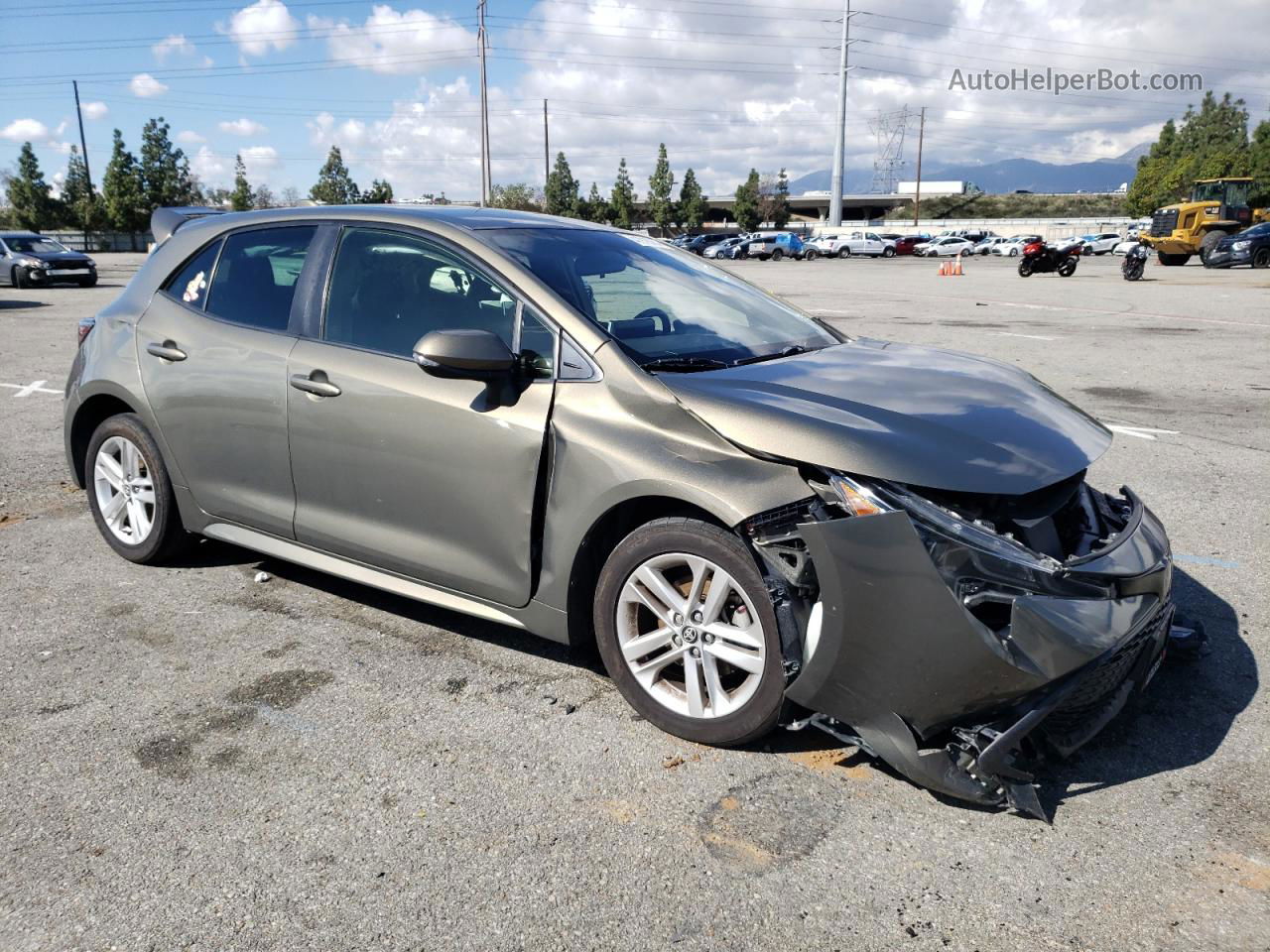 2019 Toyota Corolla Se Gray vin: JTNK4RBE5K3036399