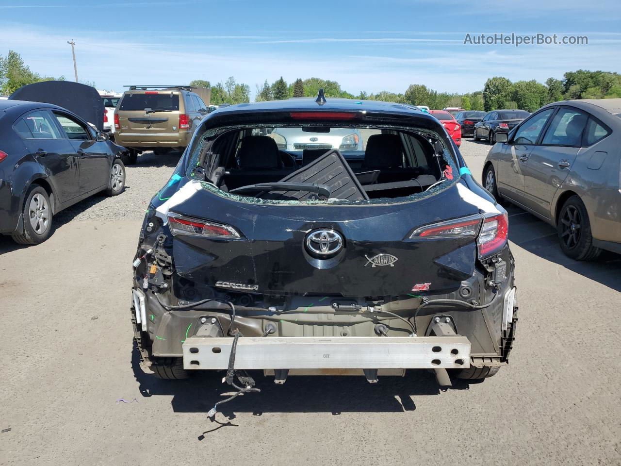 2019 Toyota Corolla Se Black vin: JTNK4RBE5K3046799