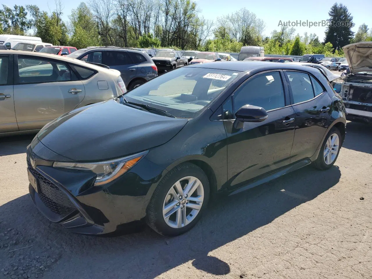 2019 Toyota Corolla Se Black vin: JTNK4RBE5K3046799