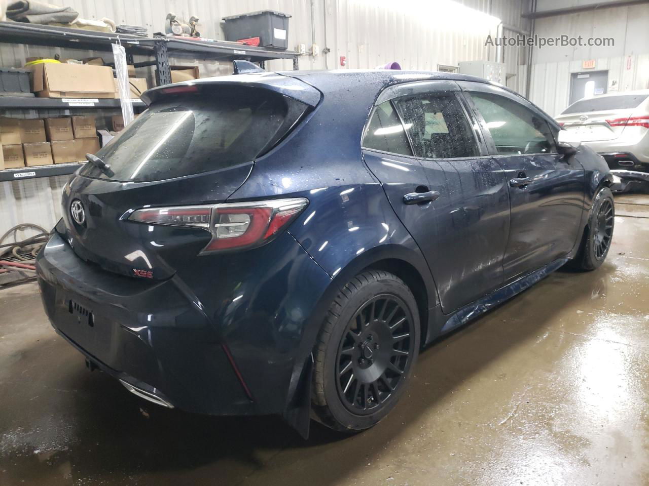 2019 Toyota Corolla Se Blue vin: JTNK4RBE5K3046995