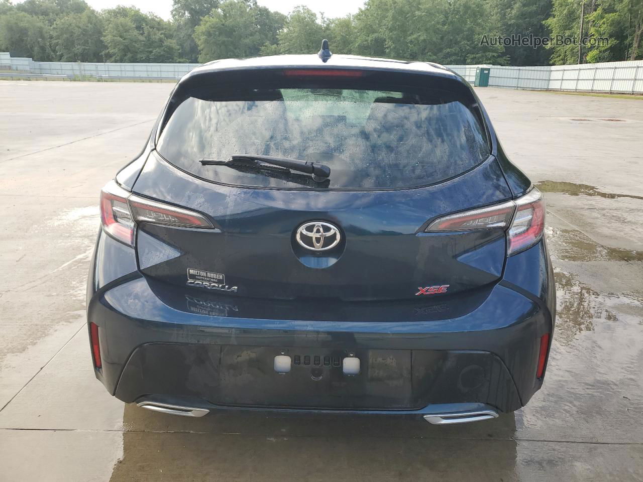 2019 Toyota Corolla Se Blue vin: JTNK4RBE5K3049170