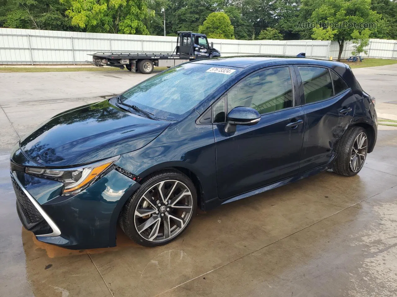 2019 Toyota Corolla Se Blue vin: JTNK4RBE5K3049170