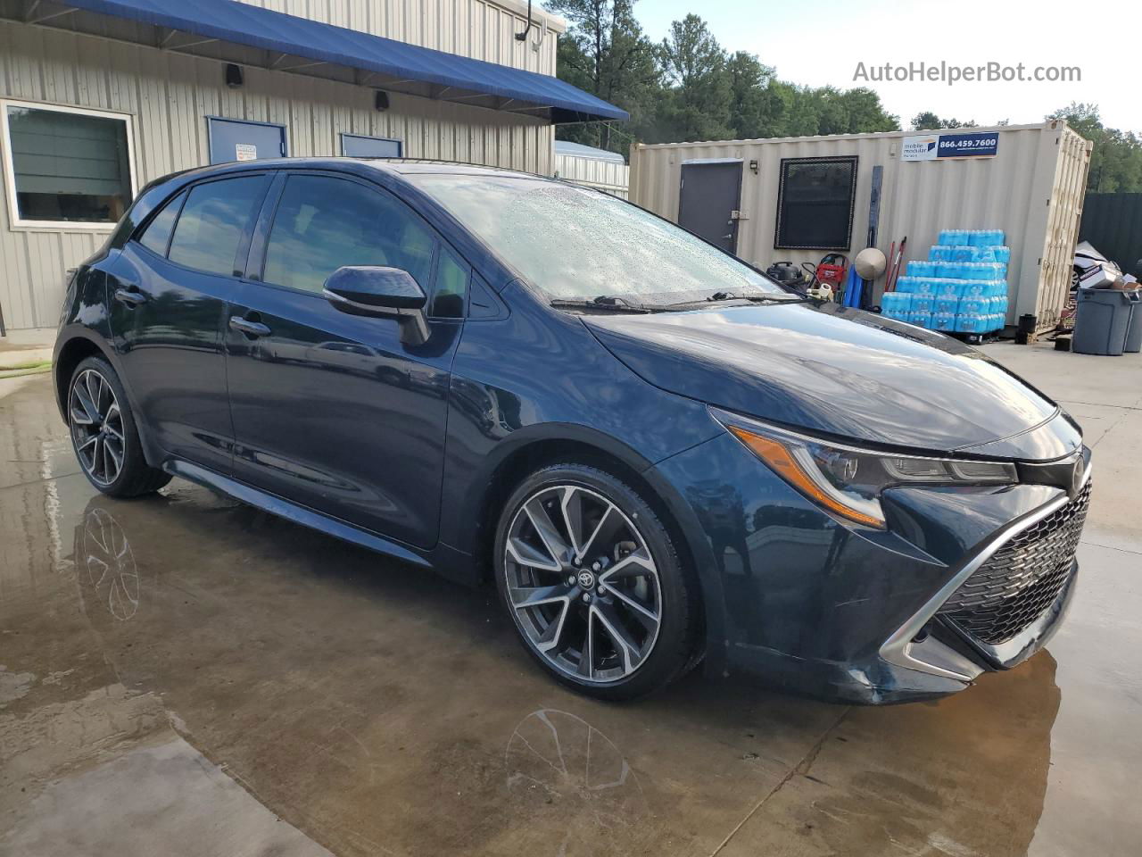 2019 Toyota Corolla Se Blue vin: JTNK4RBE5K3049170