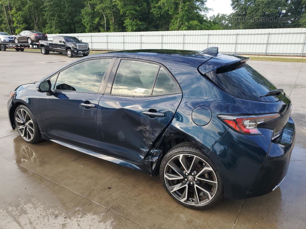 2019 Toyota Corolla Se Blue vin: JTNK4RBE5K3049170