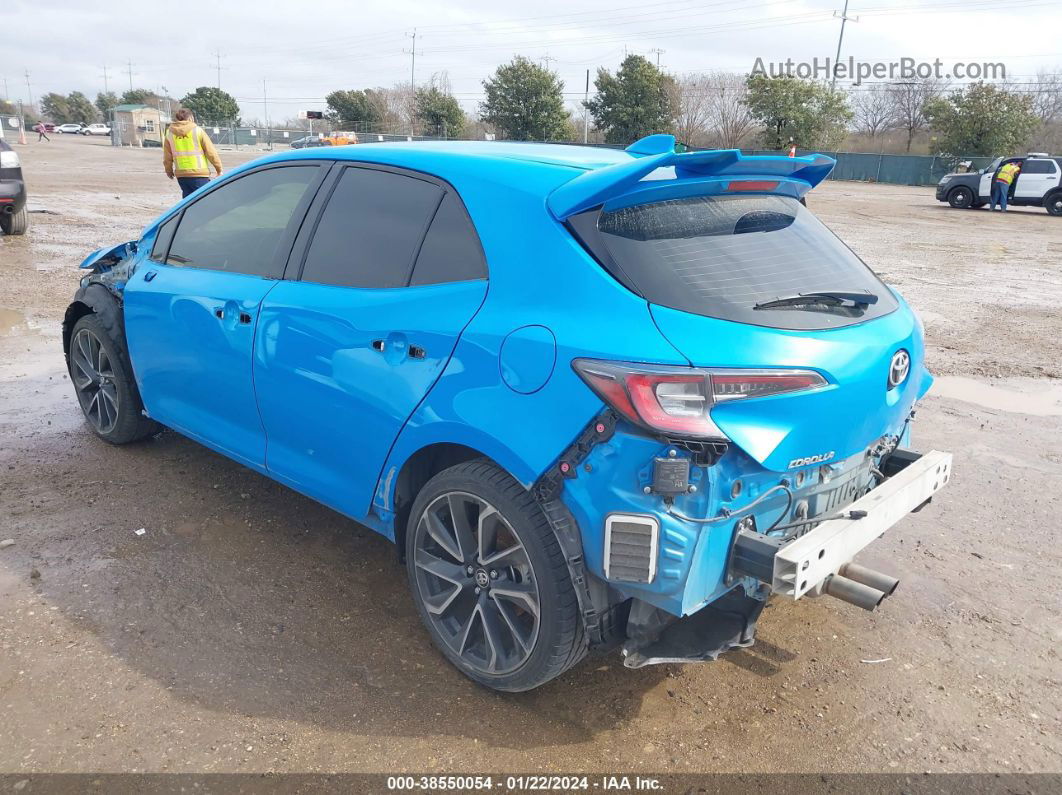 2019 Toyota Corolla Se/xse Blue vin: JTNK4RBE5K3063389