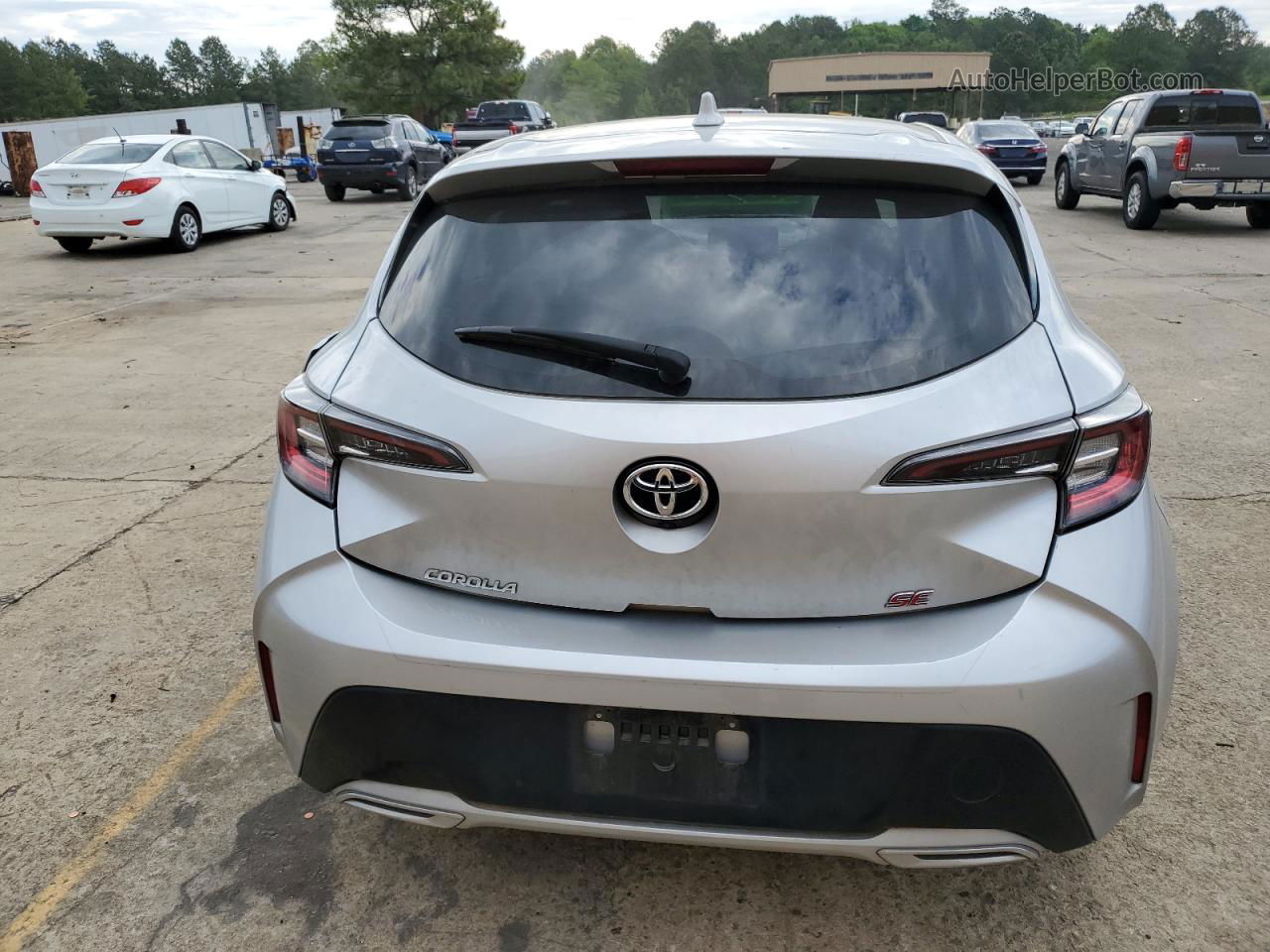 2019 Toyota Corolla Se Silver vin: JTNK4RBE6K3037741