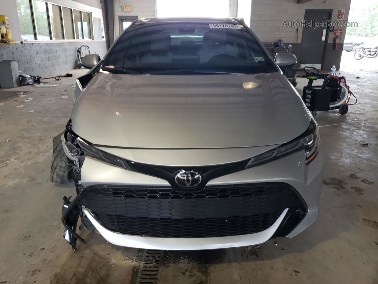 2019 Toyota Corolla Se Silver vin: JTNK4RBE6K3058279