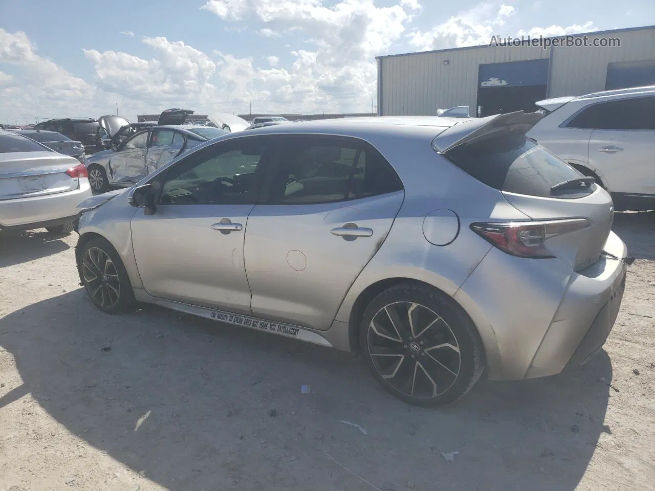 2019 Toyota Corolla Se Silver vin: JTNK4RBE6K3063322